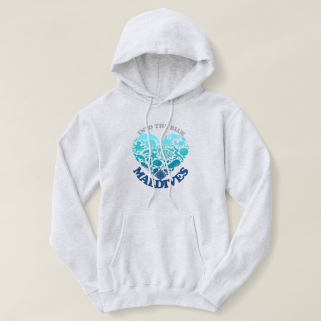 PULL À CAPUCHE MALDIVES (Design devant)