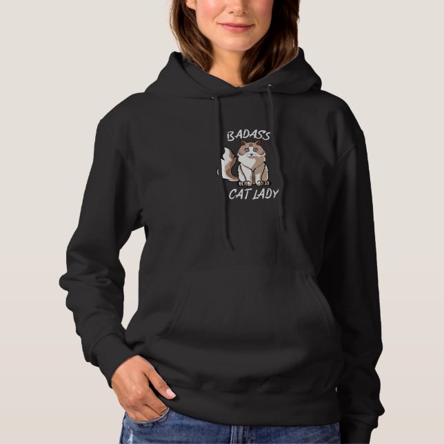 Pull À Capuche Maman de chat de chat (Devant)