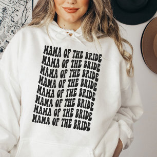Pull À Capuche Maman de la mariée Black Matching Bridal Party