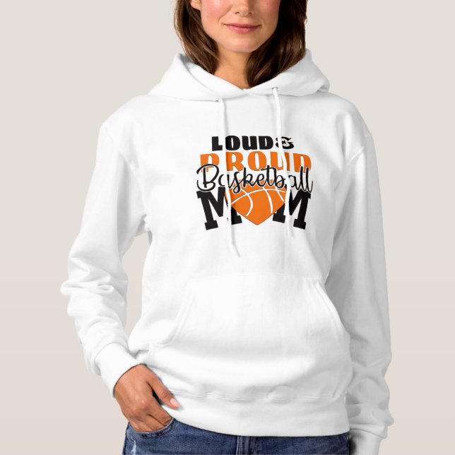 Pull À Capuche Maman du basket (Devant)