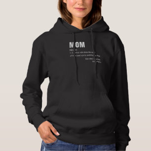 Pull À Capuche Maman Noun 1 Personne Qui Travaille Mère Mère Mama