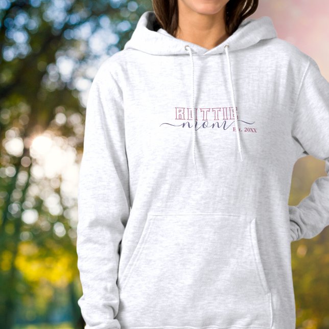 Pull À Capuche Maman Rottweiler Script Universitaire Établie (Créateur téléchargé)
