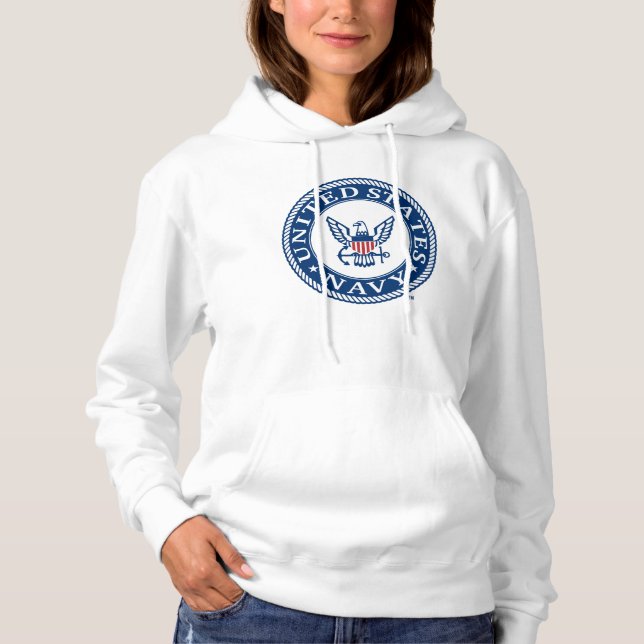 Pull À Capuche Marine américaine | Navy Alt Emblem (Devant)