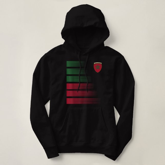 Pull À Capuche Marocain Soccer Jersey Maroc Football Maroc Fl (Design devant)