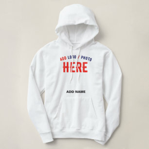 PULL À CAPUCHE MARQUE BLANCHE MODERNE ET PERSONNALISABLE VÉRIFIÉE