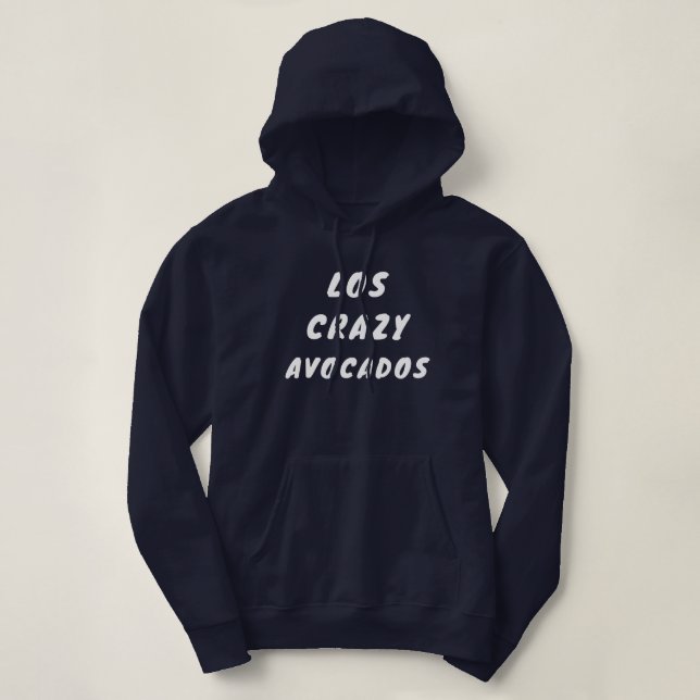 Pull À Capuche Marque Funky Loscrazyavocados (Design devant)