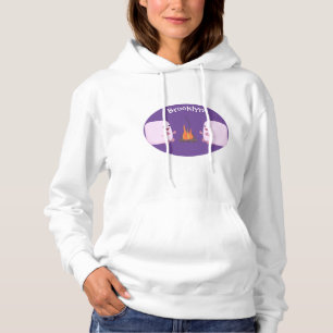 Pull À Capuche Marshmallows mignons roses par dessin animé sur le