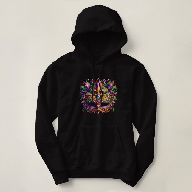Pull À Capuche Masque de Mardi Gras  (Design devant)