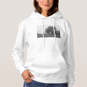 Pull À Capuche Matin Automnal Brumeux en Niveaux de Gris