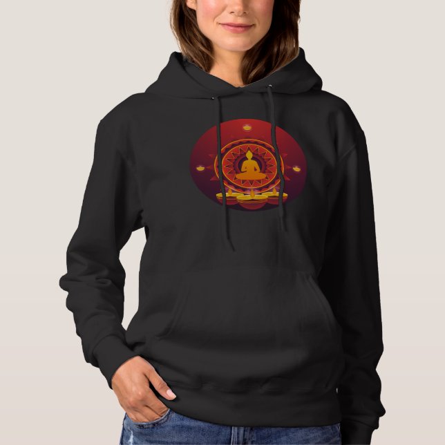 Pull À Capuche Méditation Spiritualité Cadeau Spirituel (Devant)