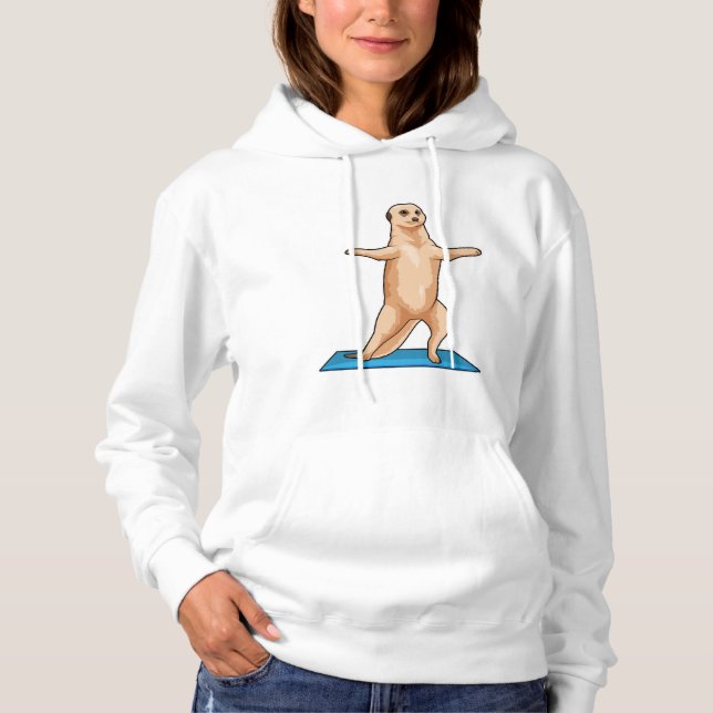 Pull À Capuche Meerkat à Fitness Exercice d'étirement (Devant)