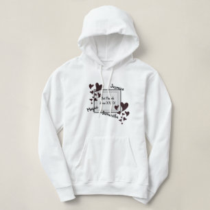 Pull À Capuche Meilleurs amis Bright Red Heart Long amitié