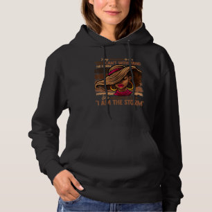 Pull À Capuche Melanin Colore Les Femmes Je Suis La Tempête Noir