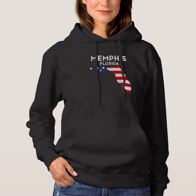 Pull À Capuche Memphis Florida USA State America Travel Floridian (Devant)