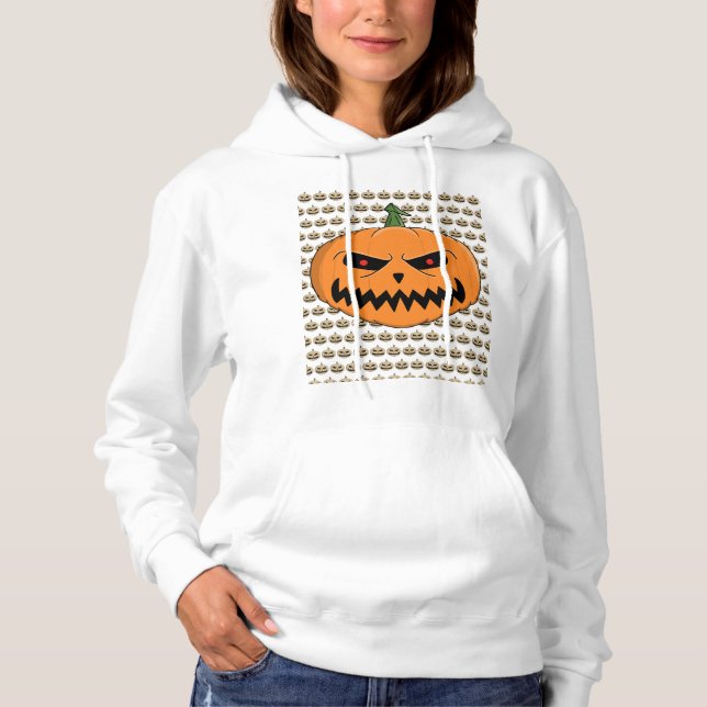 Pull À Capuche Menacer Jack O'Lantern Halloween (Devant)