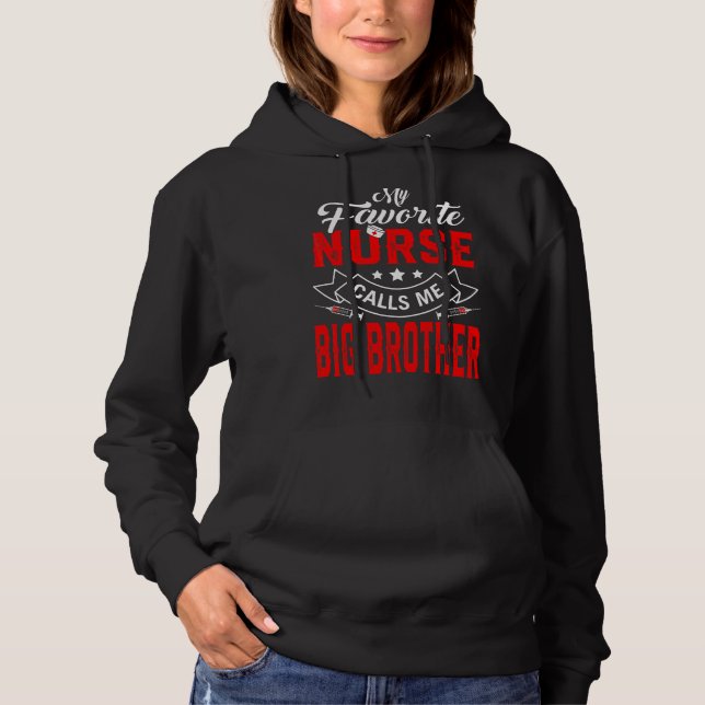 Pull À Capuche Mens Fête des pères Mon Infirmière Préférée M'Appe (Devant)