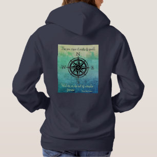 Pull À Capuche Mer Ombre turquoise