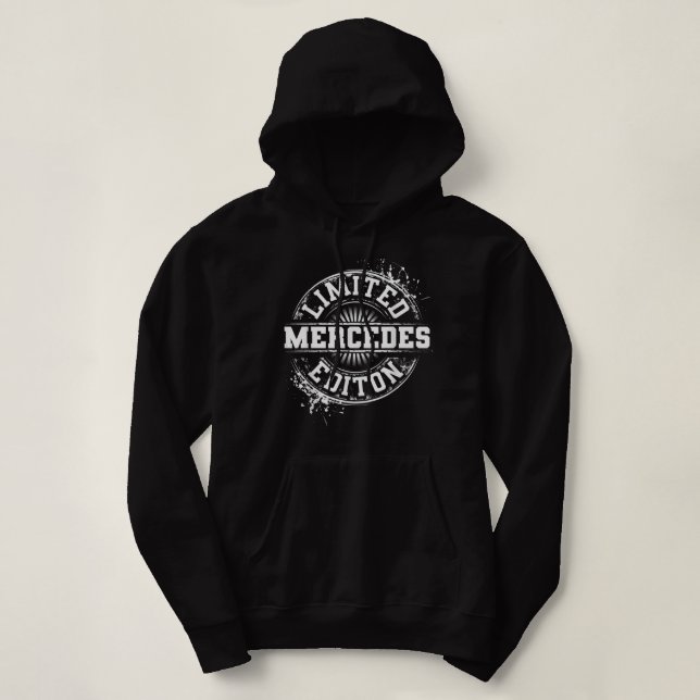 Pull À Capuche MERCEDES Limited Edition Funny Nom personnalisé G (Design devant)