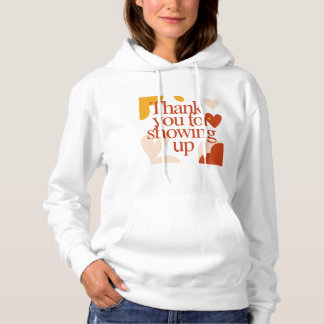 Pull À Capuche Merci d'être là - Cadeau de la Saint-Valentin