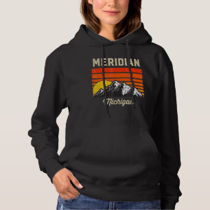 Pull À Capuche Meridian Michigan Hometown City State Usa