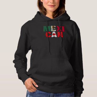 Pull À Capuche Mexique Canada Drapeau Thématique pour la moitié c