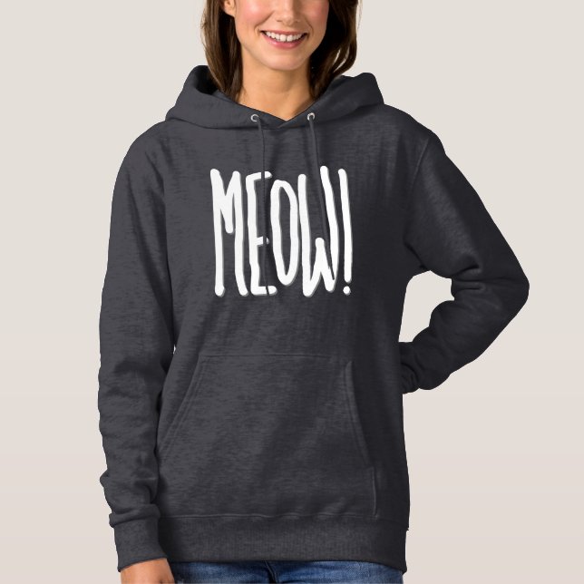 Pull À Capuche Miaou ! (Devant)