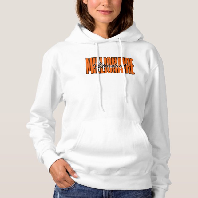 Pull À Capuche Millionaire Mindset™ conçu pour le visionnaire aud (Devant)