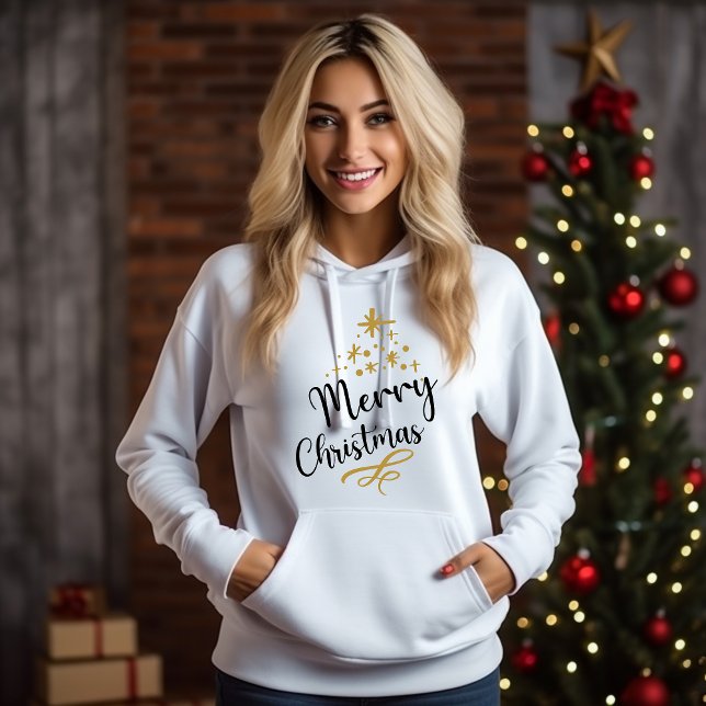 Pull À Capuche Minimalist Christmas Tree - Festive and Simple (Créateur téléchargé)