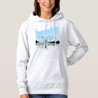 Pull À Capuche ​Minimalist Winter Mountain Adventure Sweatshirt -