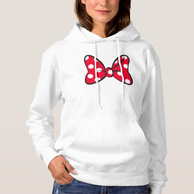 Pull À Capuche Minnie branchée | Pot rouge (Devant)