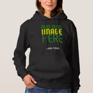 PULL À CAPUCHE MODÈLE DE TEXTE D'IMAGE NOIRE SIMPLE ET MODERNE