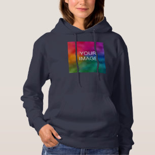 Pull À Capuche Modèle tendance Télécharger photo Femmes Bleu mari