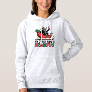 Pull À Capuche Mon Autre Véhicule Est Krampus Krampus Conduisant