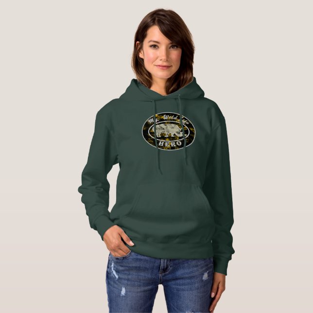 Pull À Capuche Mon héros de la faune (Devant entier)