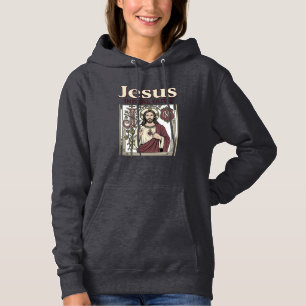 Pull À Capuche Monogramme initial de Jésus Foi Monogramme initial