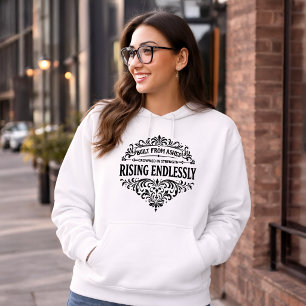 Pull À Capuche Montée Infinie Femmes Typographie Vintage