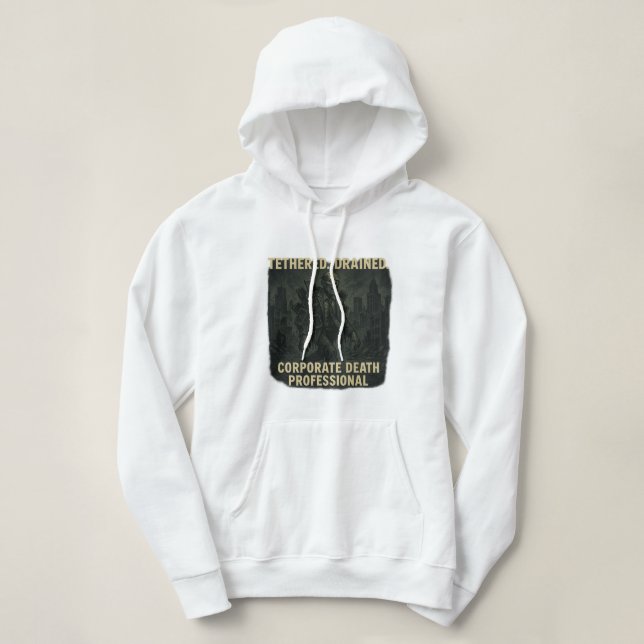 Pull À Capuche Mort Professionnelle Zombie de Bureau Vie d'Entrep (Design devant)