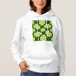 Pull À Capuche Motif frangipanier jaune