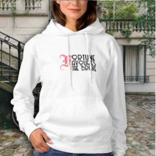 Pull À Capuche Motivation citation fortune favorise les courageux