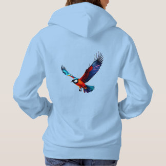 Pull À Capuche Mouette colorée en vol
