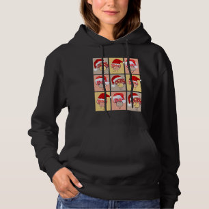 Pull À Capuche Mushroomcore amusant Père Noël Champignons de Noël