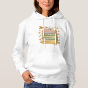 Pull À Capuche Nature et livre Lover Botanique Stack