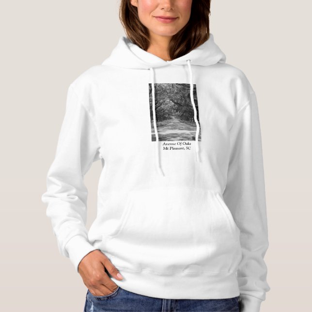 Pull À Capuche Niveaux De Gris De L'Avenue Des Chênes (Devant)