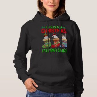 Pull À Capuche Noël C'Est Mon Pyjama De Noël Chat Kitten Lover