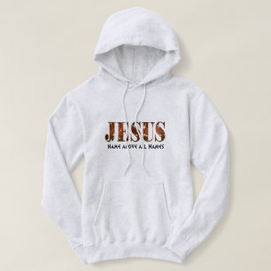 Pull À Capuche Nom de Jésus au-dessus des noms