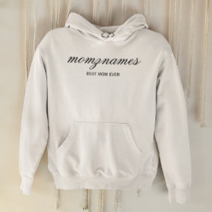 Pull À Capuche Nom de la calligraphie personnalisée de la meilleu