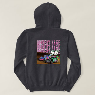 Pull À Capuche Nom et numéro de voiture de course personnalisés