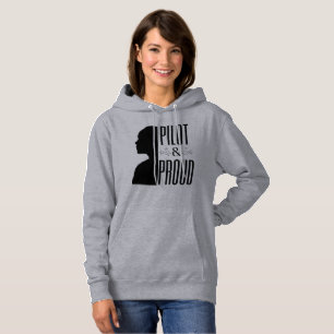 Pull À Capuche Nom personnalisé Date d'occupation Femme pilote et
