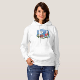 Pull À Capuche Non à Père Noël sweatshirt à capuchon blanc