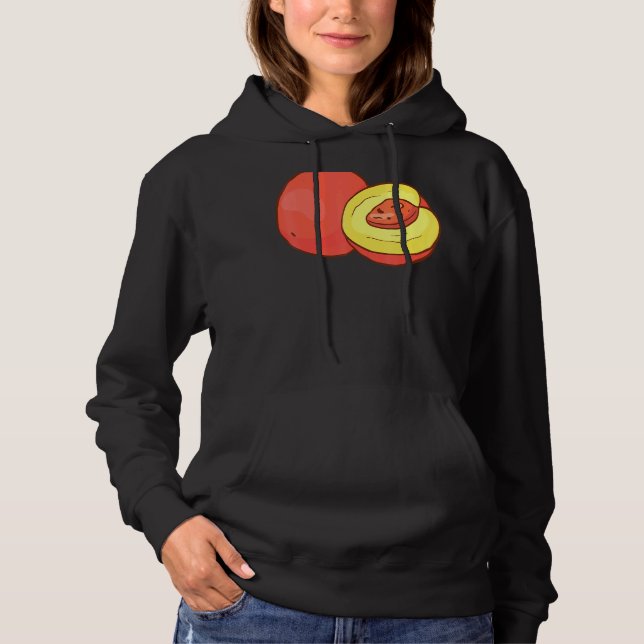 Pull À Capuche Nourriture végane végétarienne Ppeach (Devant)
